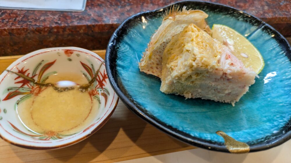 鮨ままかりの毛ガニ