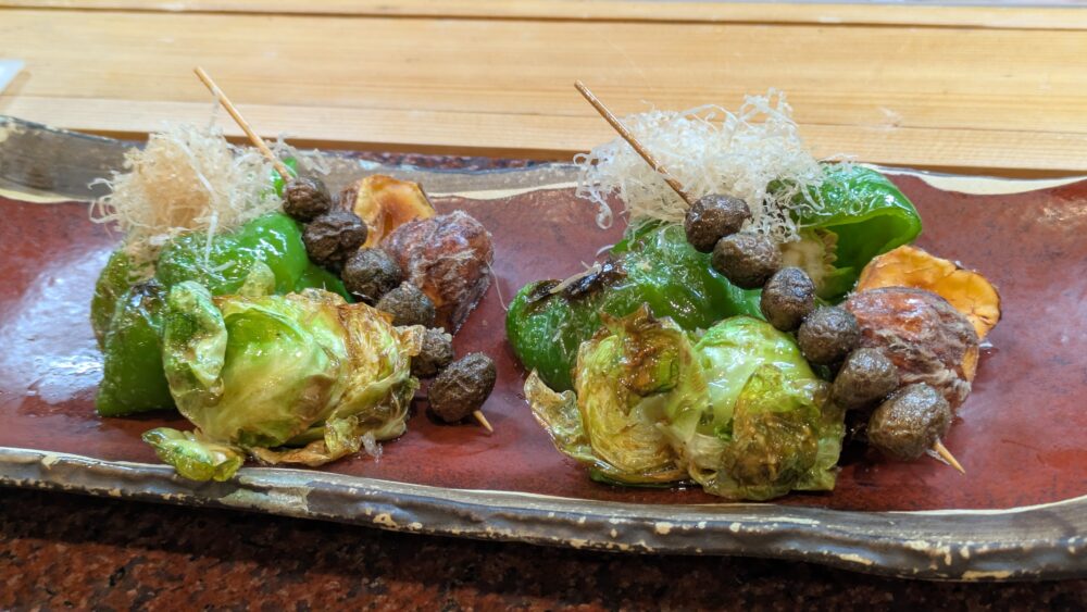 鮨ままかりの野菜