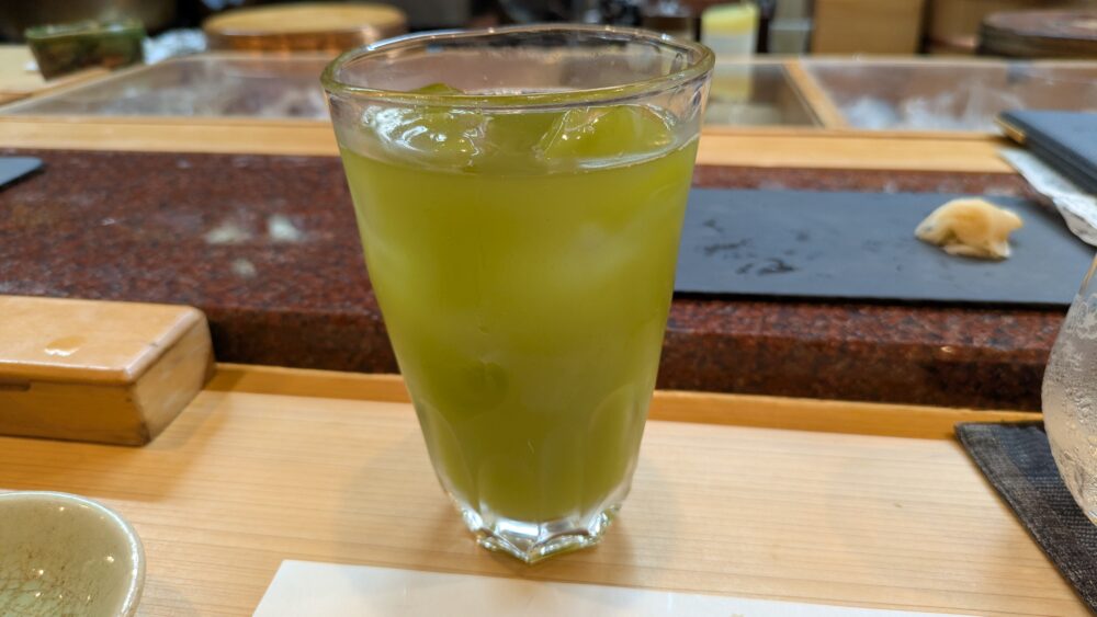鮨ままかりのお茶ハイ