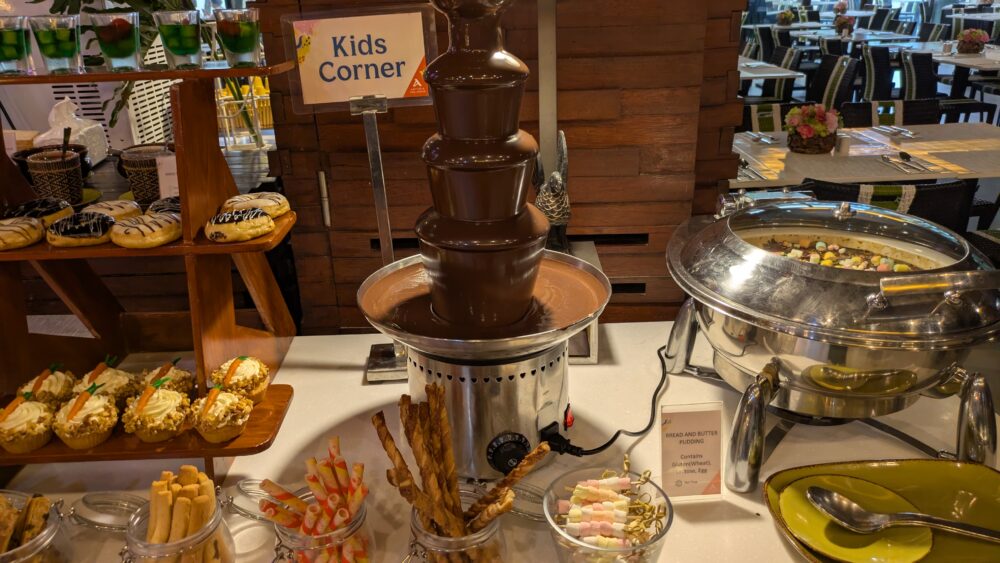 レストランTheReserveの朝食のキッズコーナー