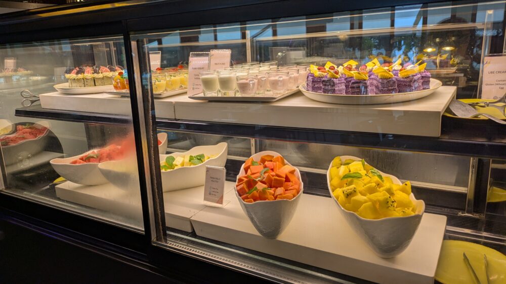レストランTheReserveの朝食のデザート
