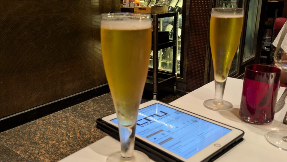 クルーステーキハウスのビール