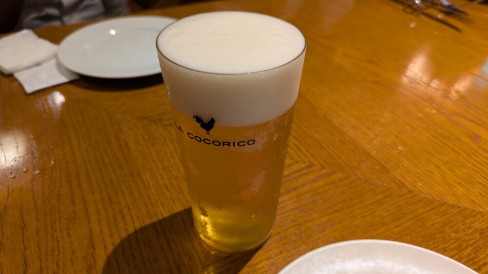 ラ ココリコ 上野本店のビール
