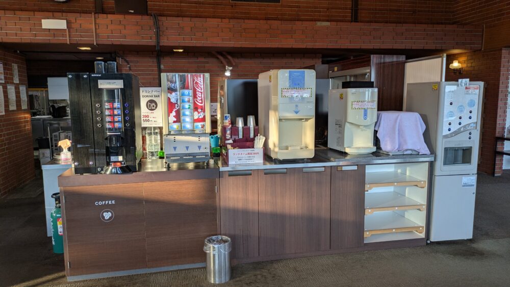 広陵カントリークラブのドリンクバー