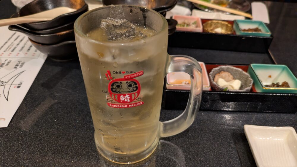 海の達磨魚心新橋店のハイボール