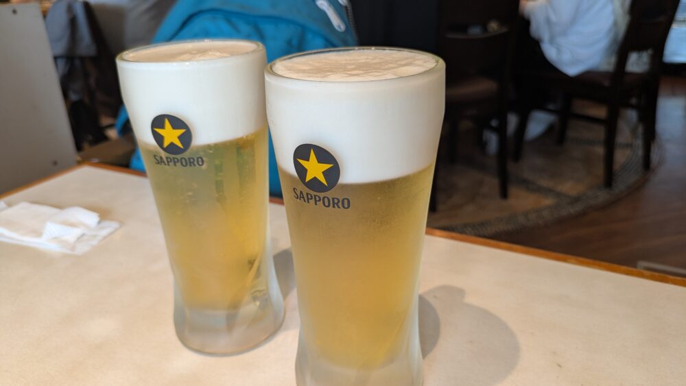 幸楽苑本店のビール