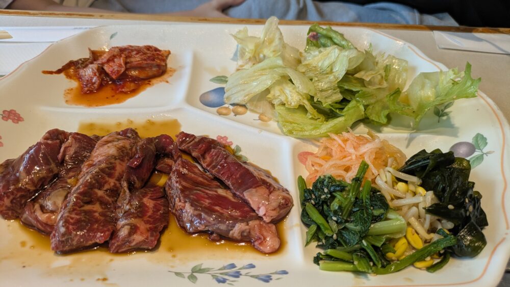 幸楽苑本店のハラミランチ