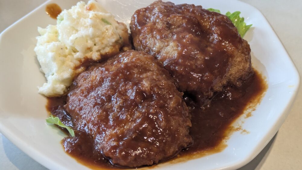 幸楽苑本店のハンバーグ