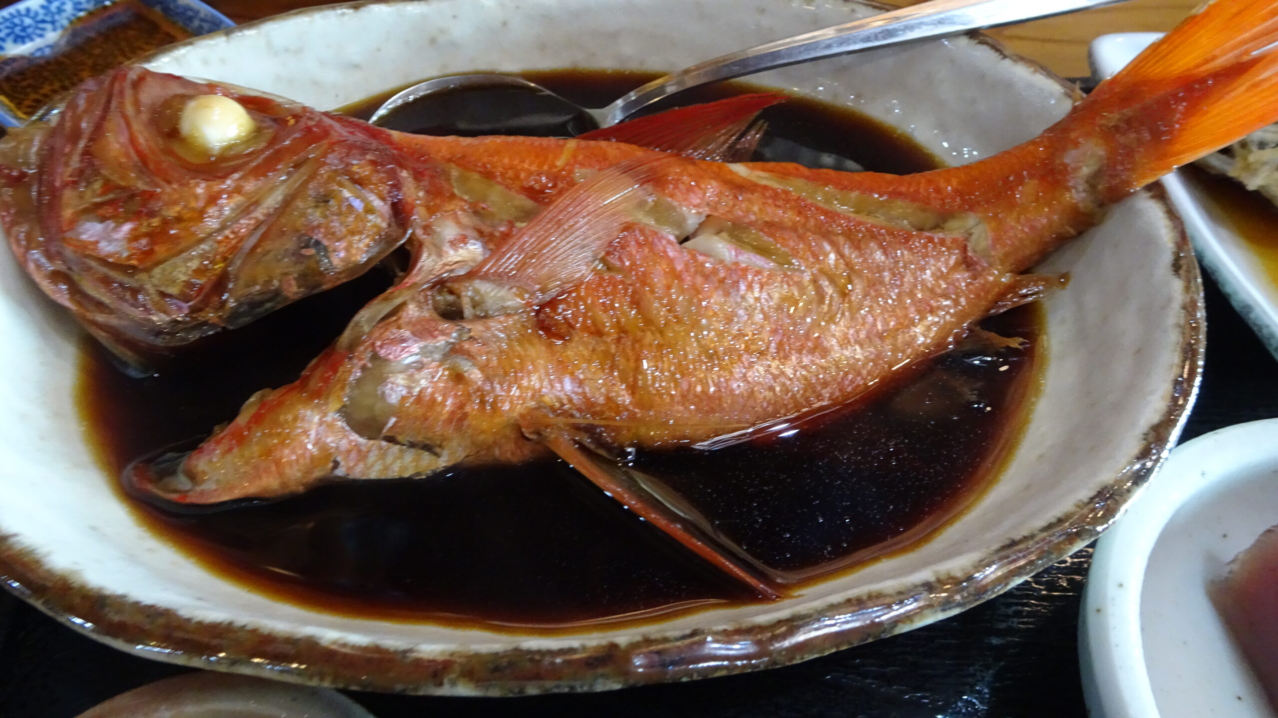 福浦漁港みなと食堂の金目鯛の煮付け