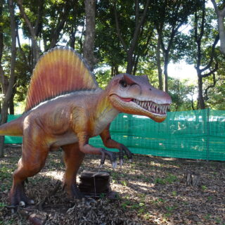 大恐竜パークの動く恐竜
