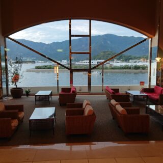 ベイリゾートホテル小豆島のロビーからの眺望