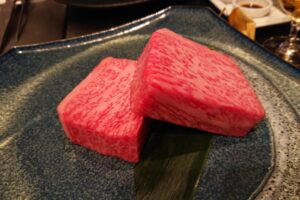 浦安ブライトンホテル東京ベイの鉄板焼き「燔」の岩見牛のサーロインステーキ
