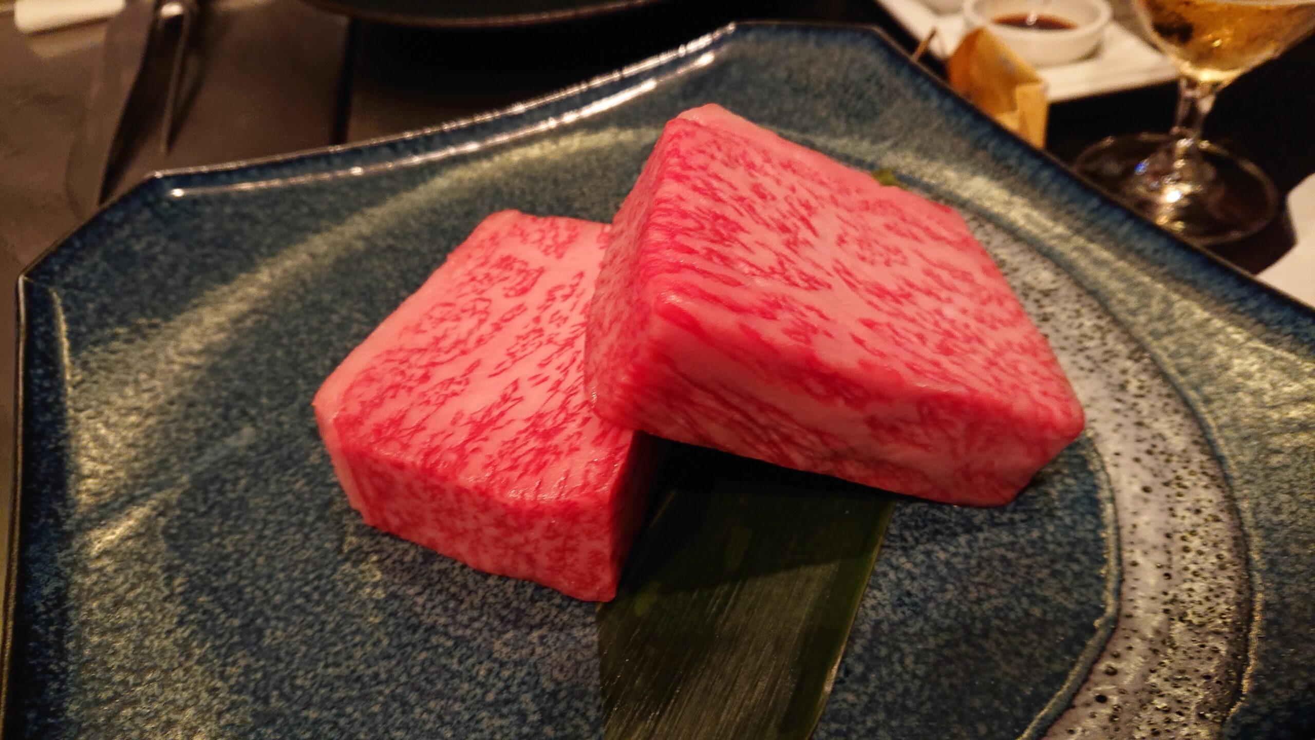 浦安ブライトンホテル東京ベイの鉄板焼き「燔」の岩見牛のサーロインステーキ