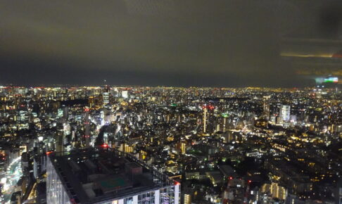渋谷スクランブルスクエアSHIBUYASKY（渋谷スカイ）のスカイギャラリーからの夜景
