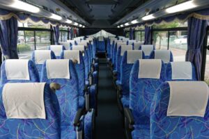 琴三バスが運行する空港リムジンバスの車内