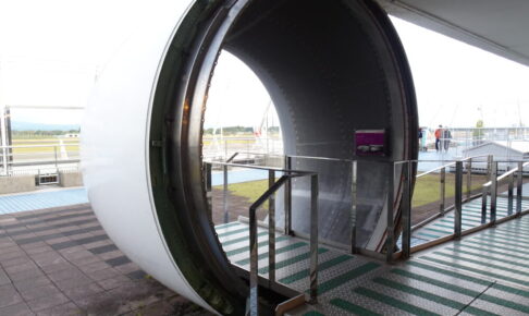 鹿児島空港展望台のSORASTAGEのエンジンの輪