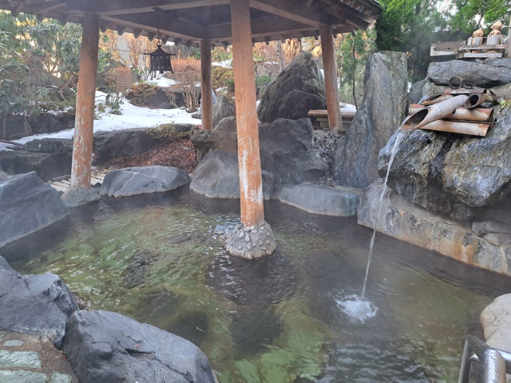 稲垣温泉ホテル花月亭の露天風呂