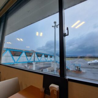 五島福江空港のカメリアからの景色