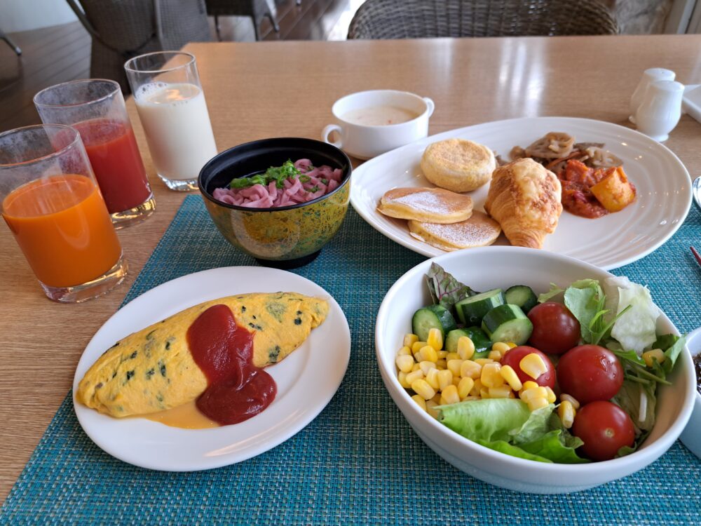 ANAインターコンチネンタル万座ビーチリゾートのAQUABELLEの朝食