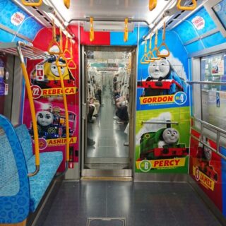 都営線の子育て応援スペースのトーマス