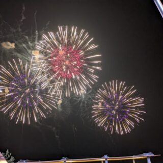 大阪万博会場での花火