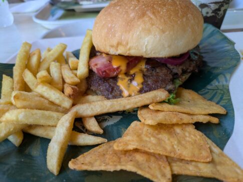ディスカバリーレストランのラプトルバーガー