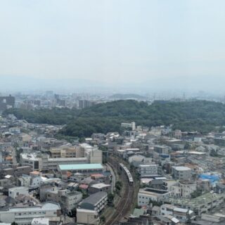 堺市役所21階展望ロビーからの仁徳天皇陵ビュー