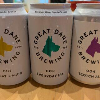 グレートデーンブリューイングの缶ビール