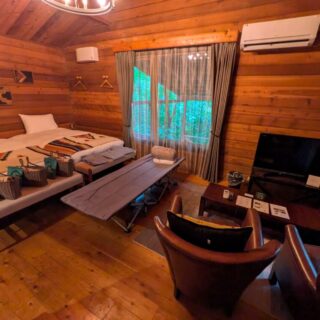 リソルの森のコテージの部屋は2部屋分割