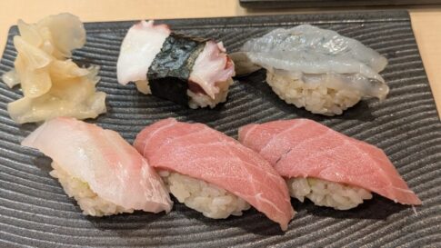 鮨海老澤のお好み握りトロ