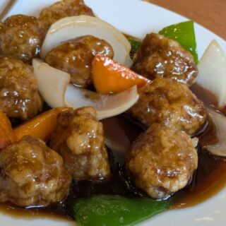 一楽の黒酢のスブタ