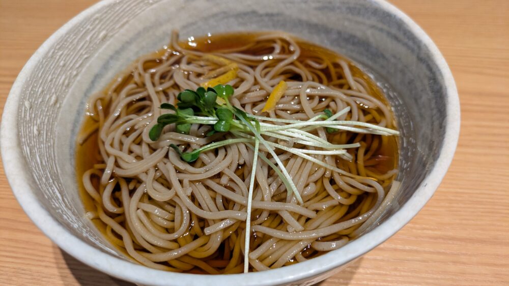 手打ち蕎麦安田のかけ蕎麦