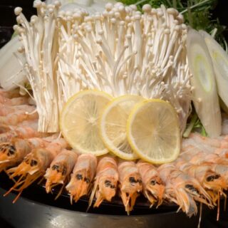 ひまり商店の海老しゃぶしゃぶ