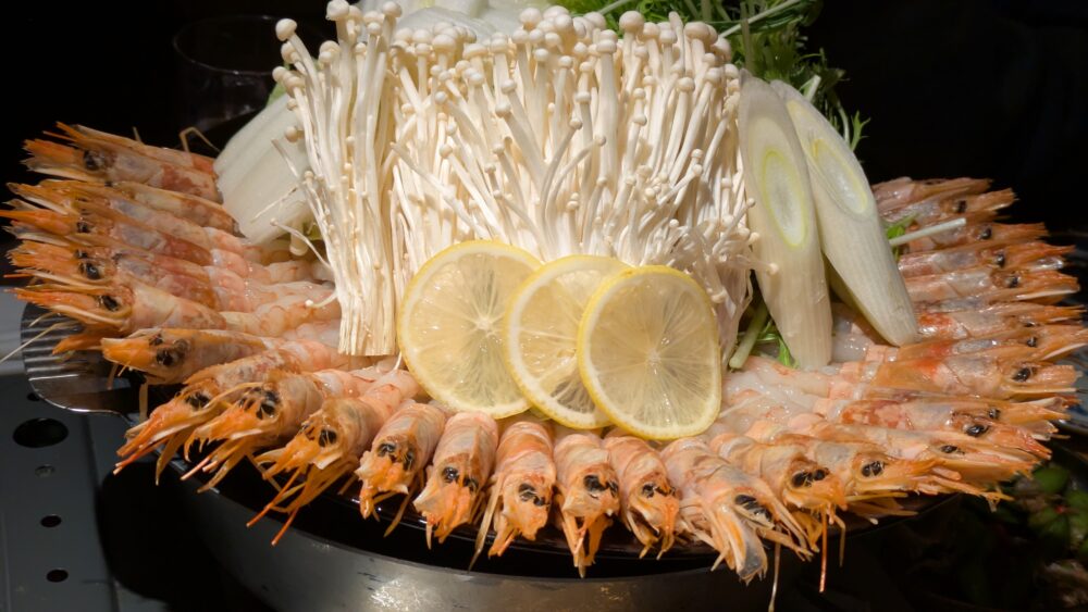 ひまり商店の海老しゃぶしゃぶ