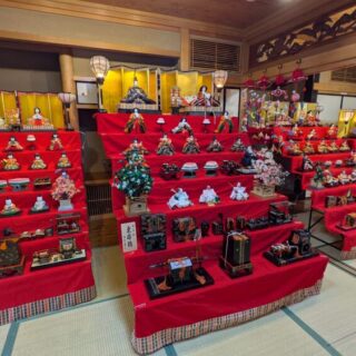 清華園のひな飾り