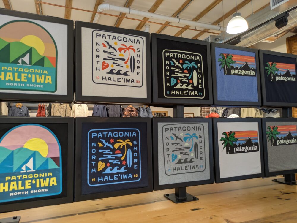 パタゴニアハレイワ店のオリジナルＴシャツ