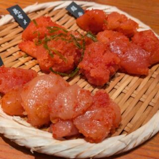 九州熱中屋品川の明太子3種盛り合わせ