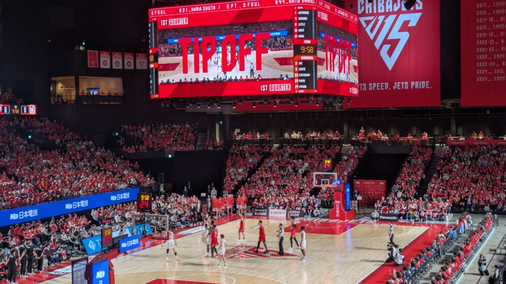 千葉ジェッツのティップオフ