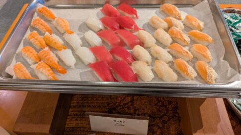 ロックウッド・ホテル＆スパの夕食のお寿司