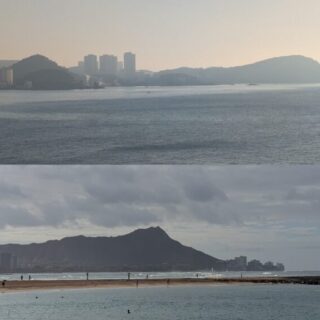ワイキキビーチと海雲台ビーチ