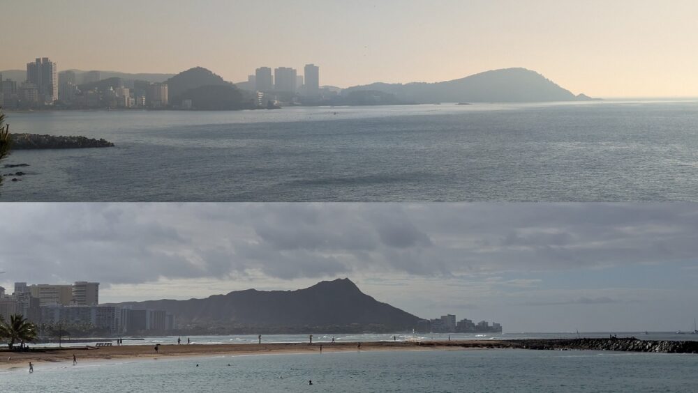 ワイキキビーチと海雲台ビーチ