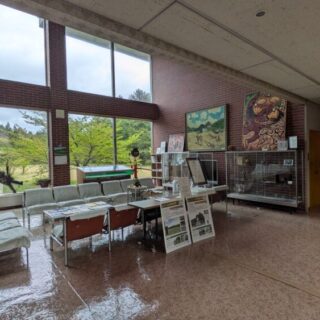 木造亀ヶ岡考古資料室のロビー