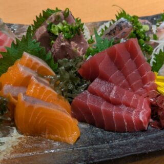 庄や目黒408店の刺身盛り合わせ