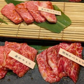 大将軍のカルビ3種食べ比べ