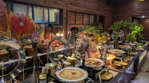 レストランTheReserveの朝食のブッフェ